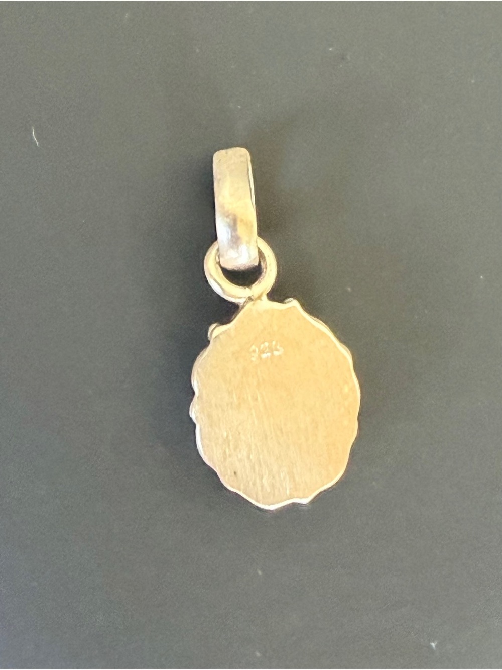 925 Brushed Sterling Santa Maria Turquoise Pendant - Picture 4 of 6